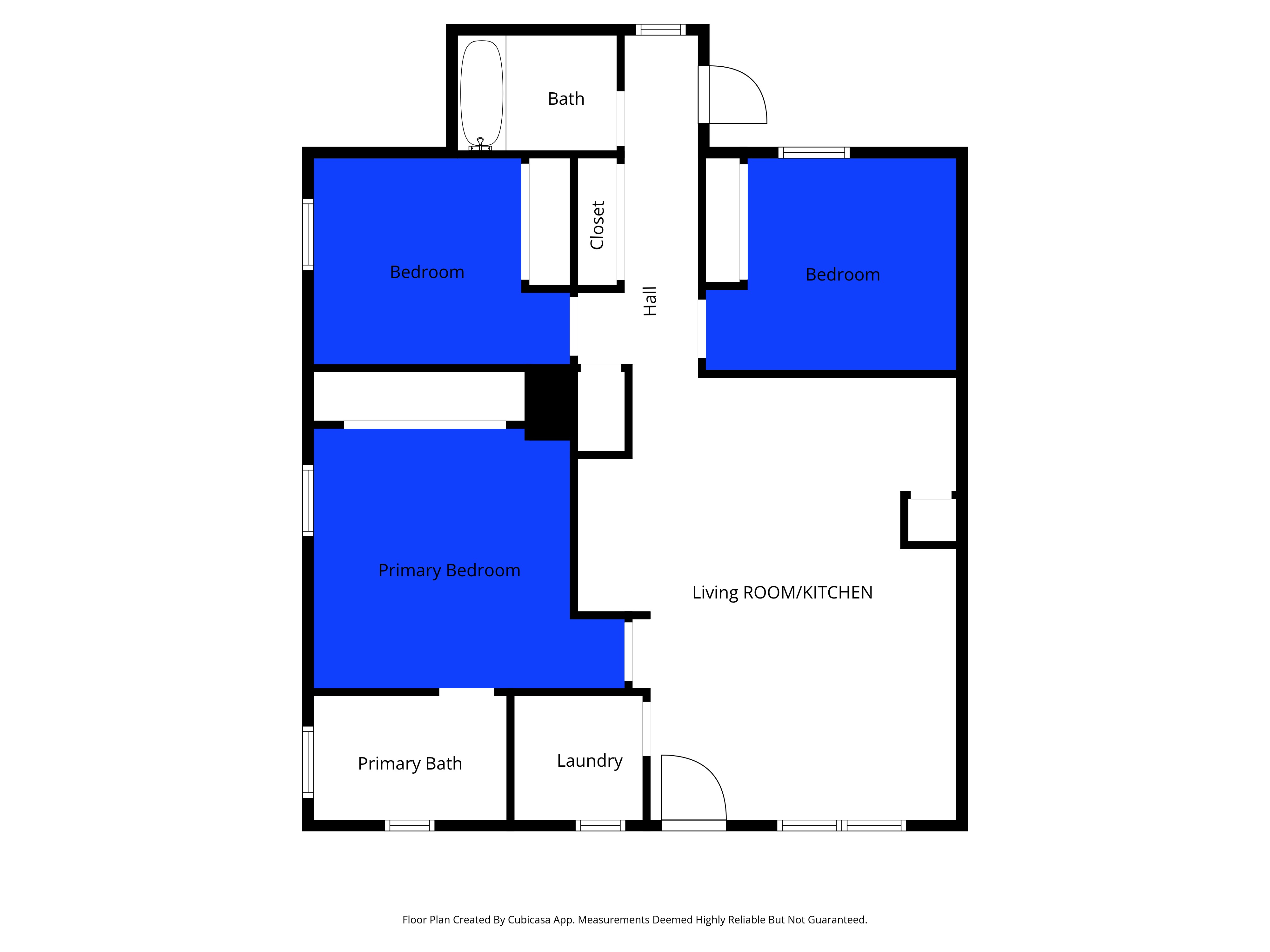 Sabal Palm floor plan — 3 bedrooms, 2 baths, split layout